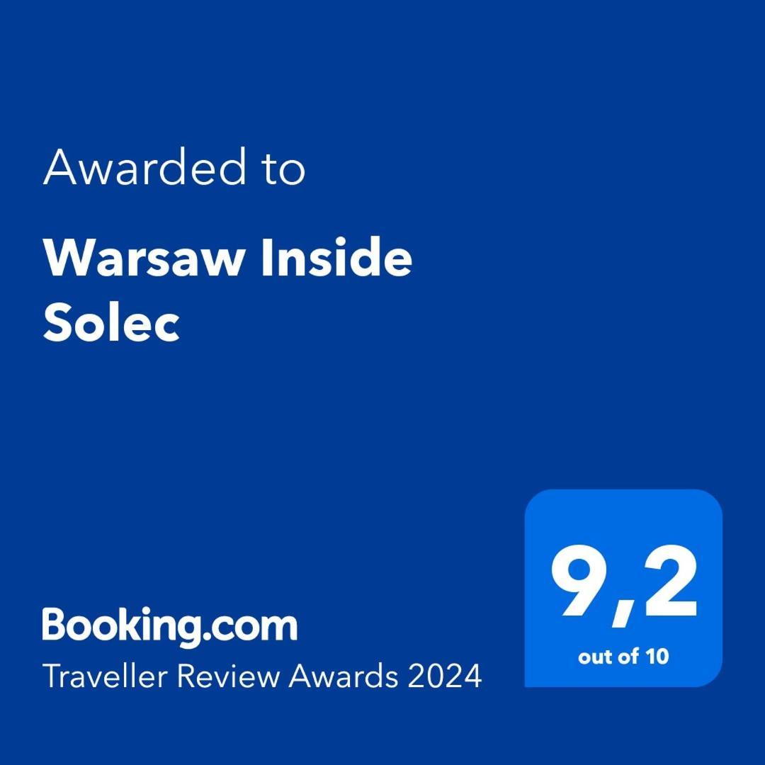 Warsaw Inside Solec With Private Parking Lägenhet Exteriör bild